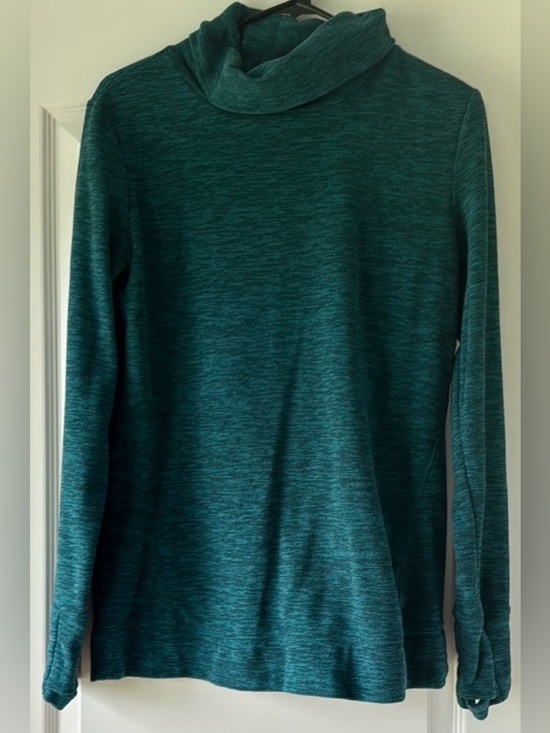 tek gear Tops - Tek Gear Turtleneck Top S Green Thumbholes Athleisure Cozy Pullover